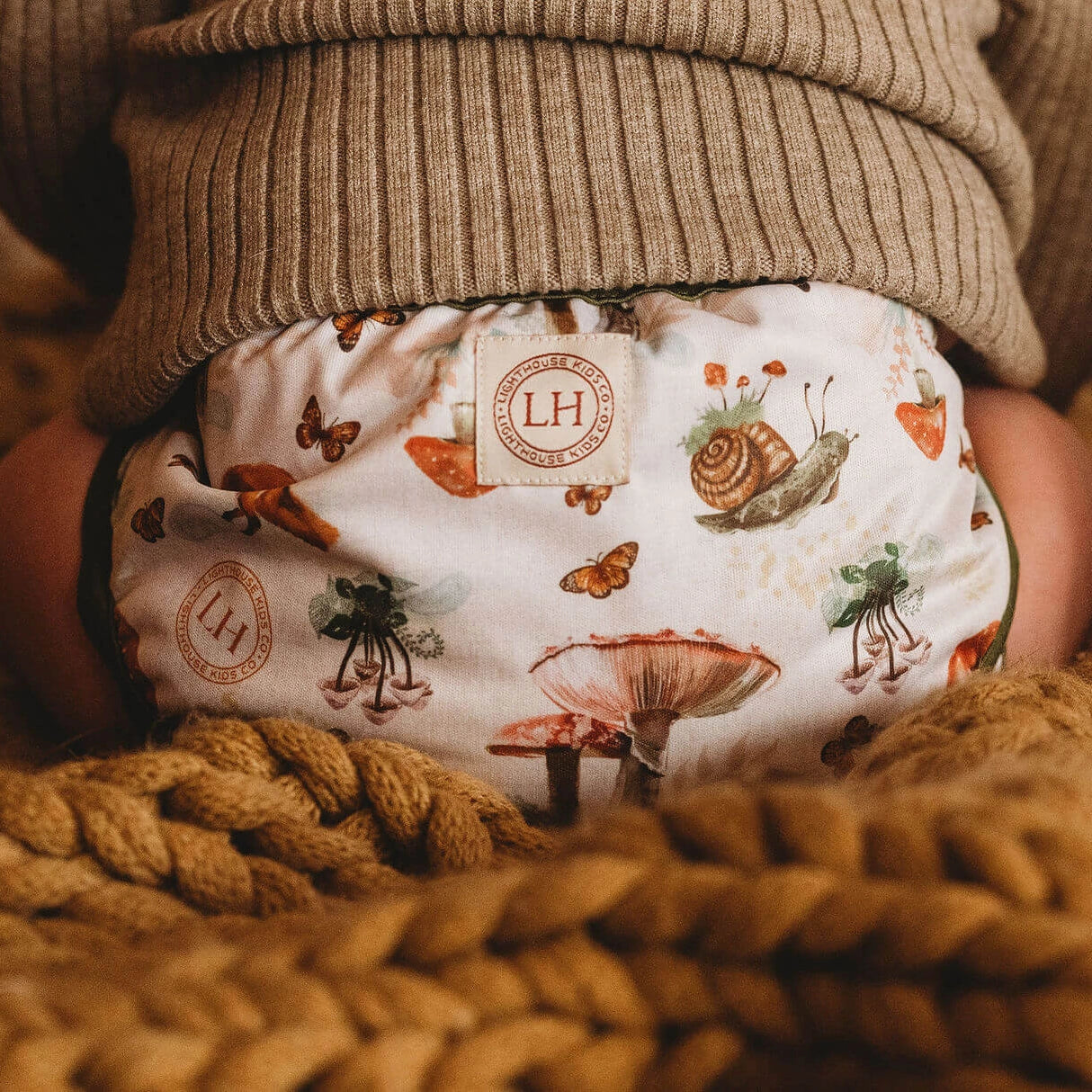 Cloth Diaper Cover (Size 2) - Insert Included - Lilly & Frank