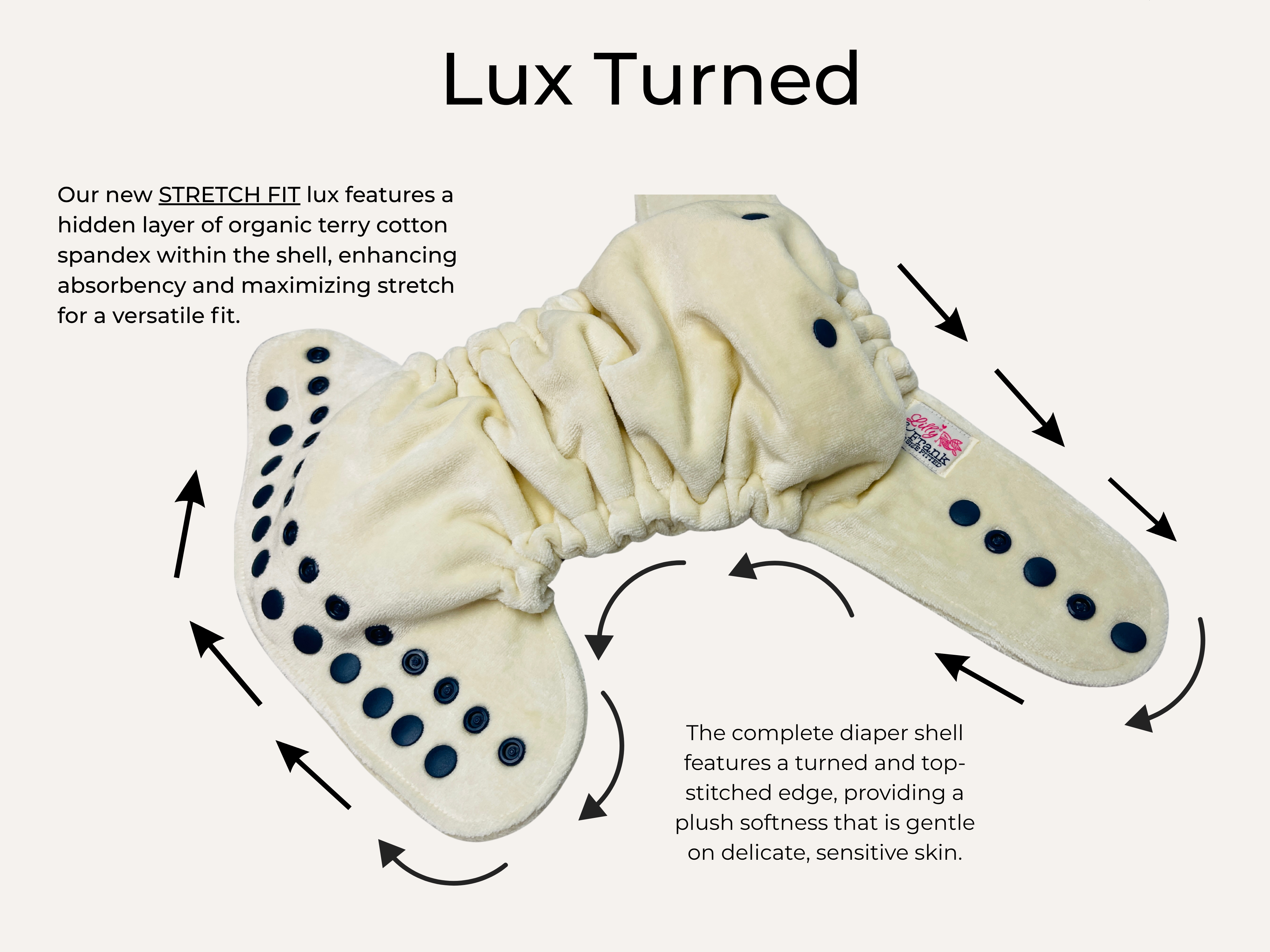 One Size - Bamboo Cotton Fitted - Luxe Turned - Lilly & Frank