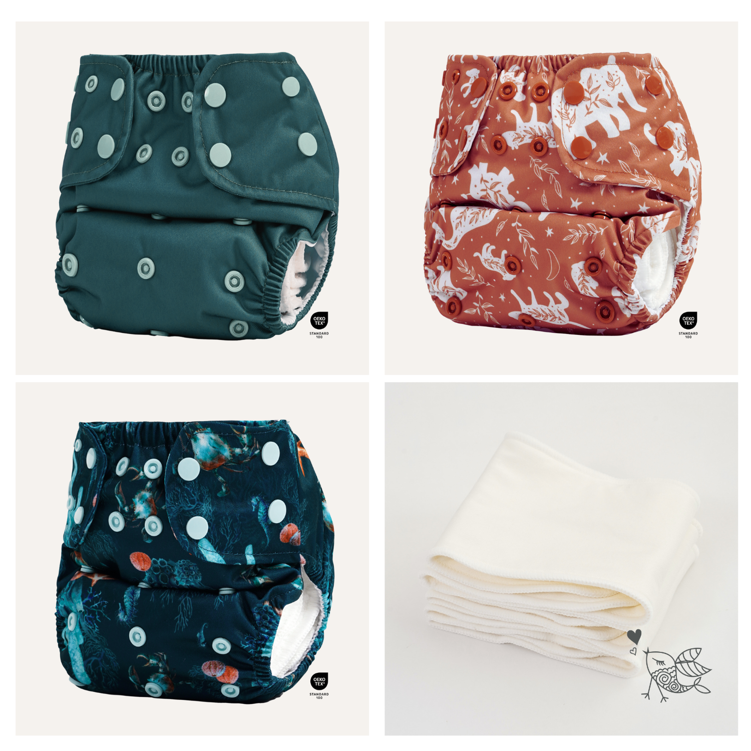 All-In-Two Starter Bundle - Try cloth for a full day!