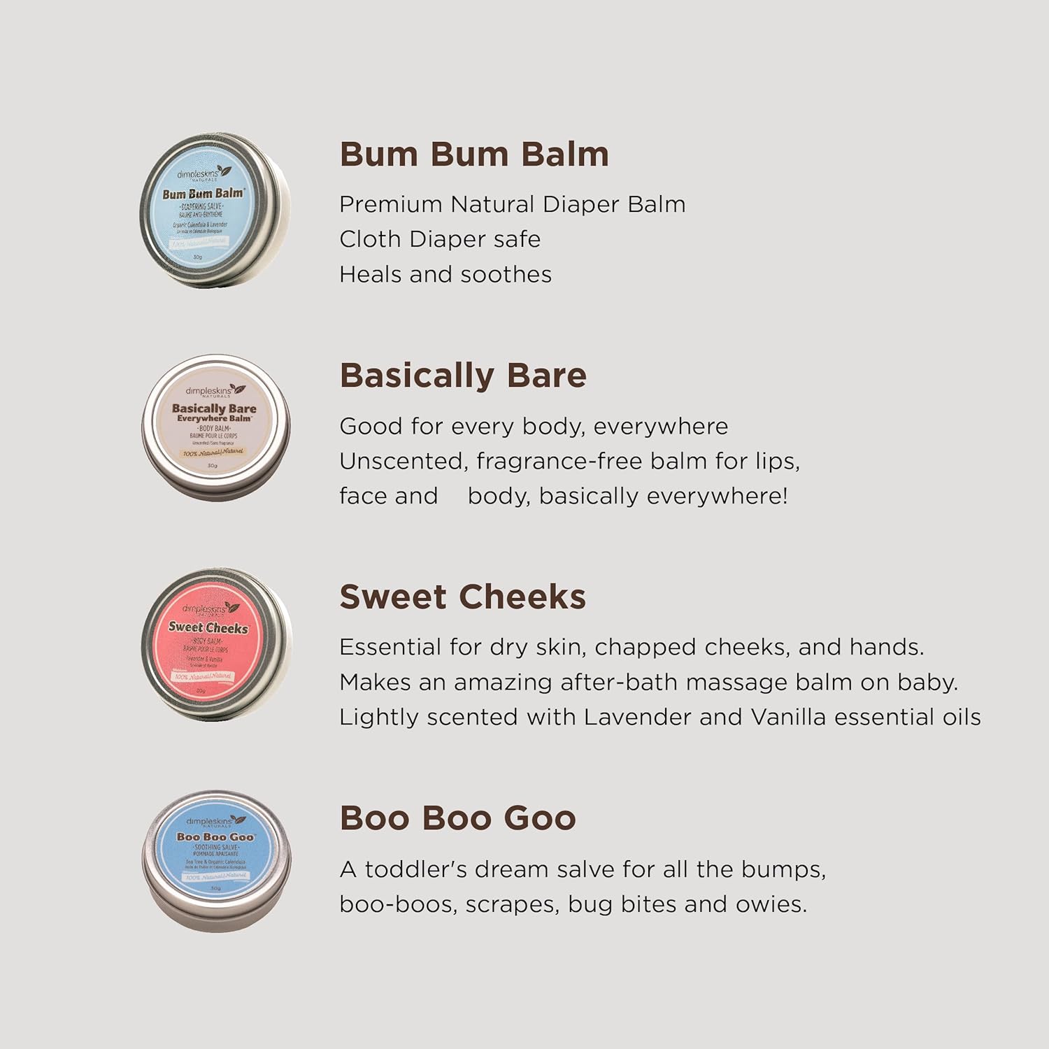 Natural Skin Balms Gift Set - Lilly & Frank