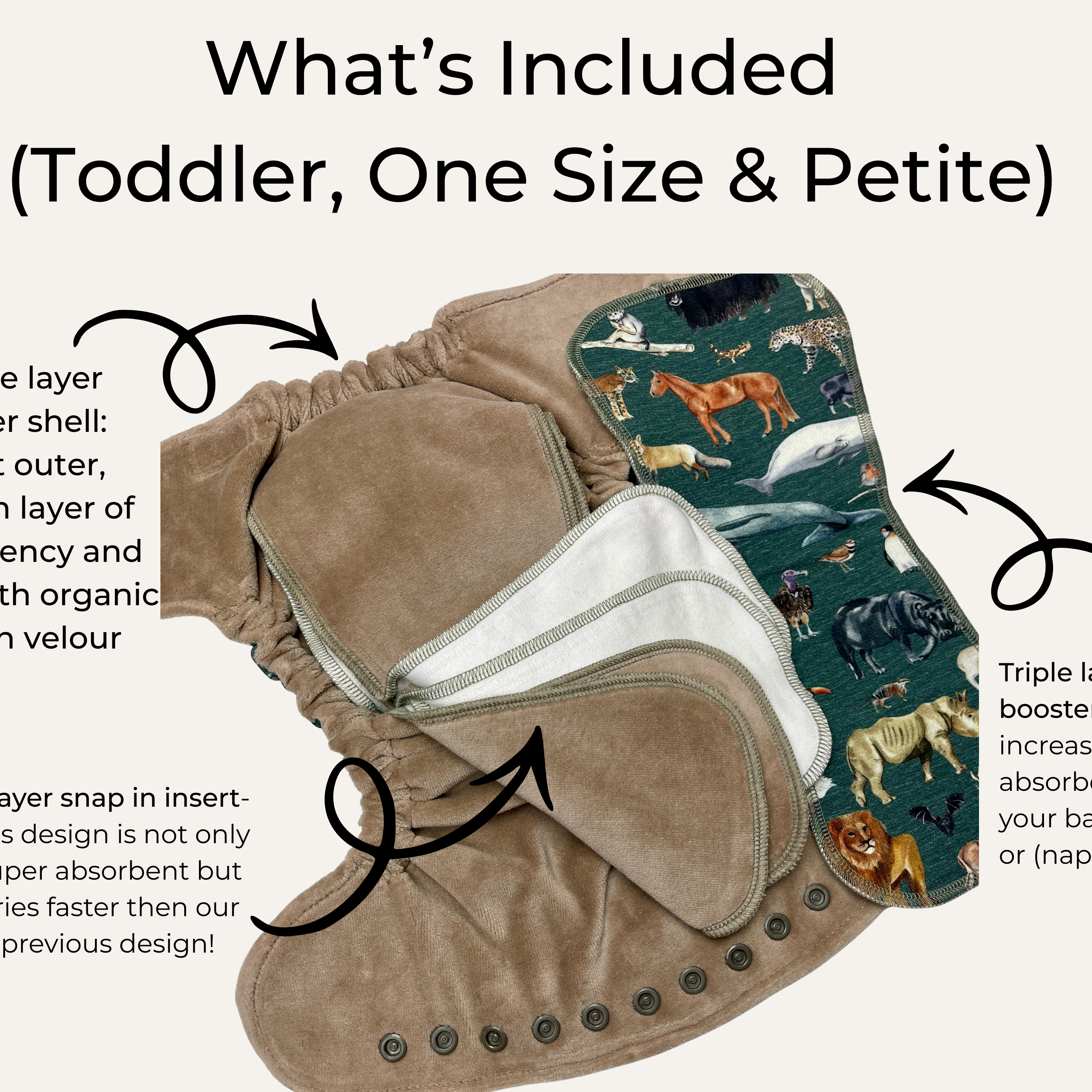 One Size - Bamboo Cotton Fitted - Luxe Turned - Lilly & Frank