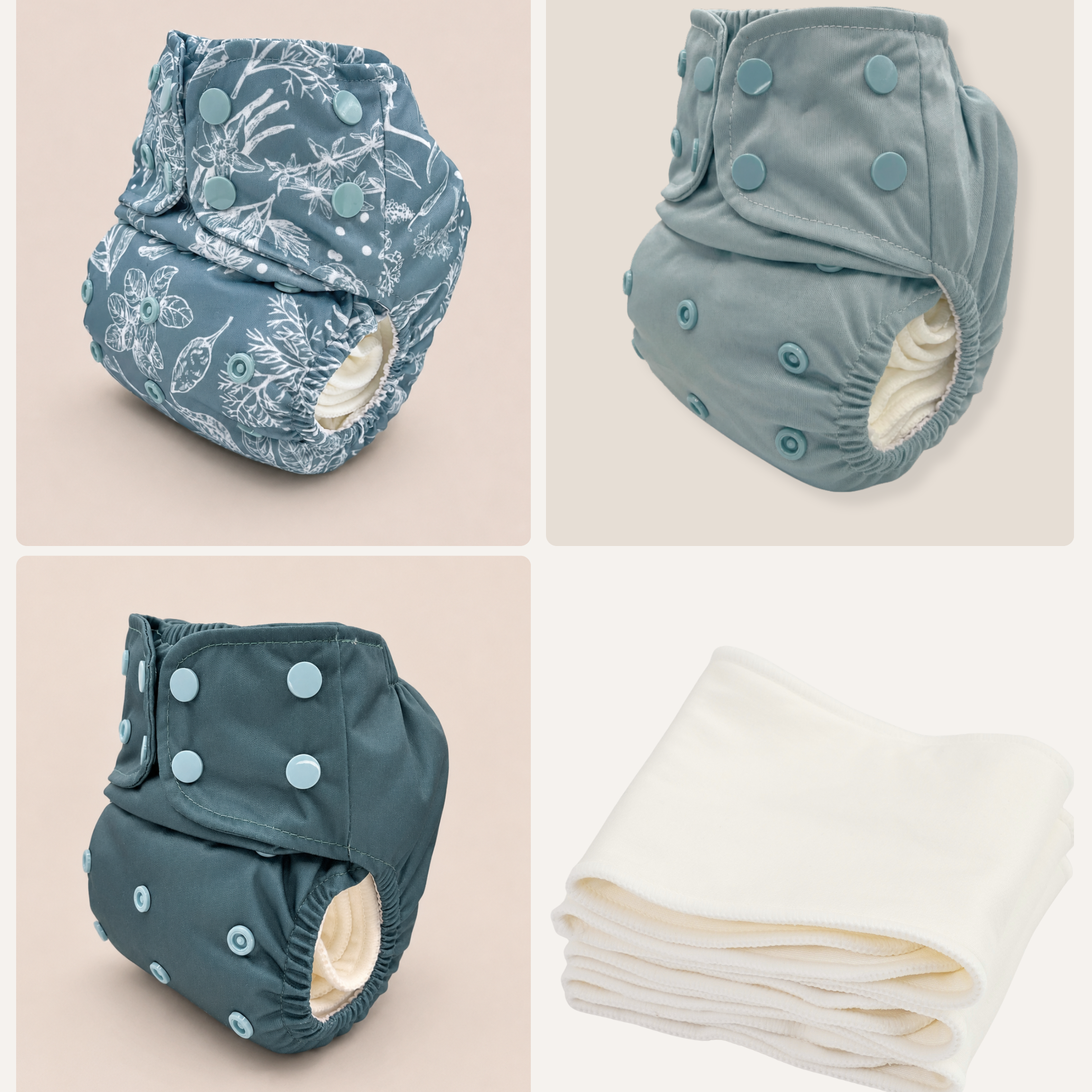 Newborn Cloth Diaper Starter Bundle (0–4 Months)