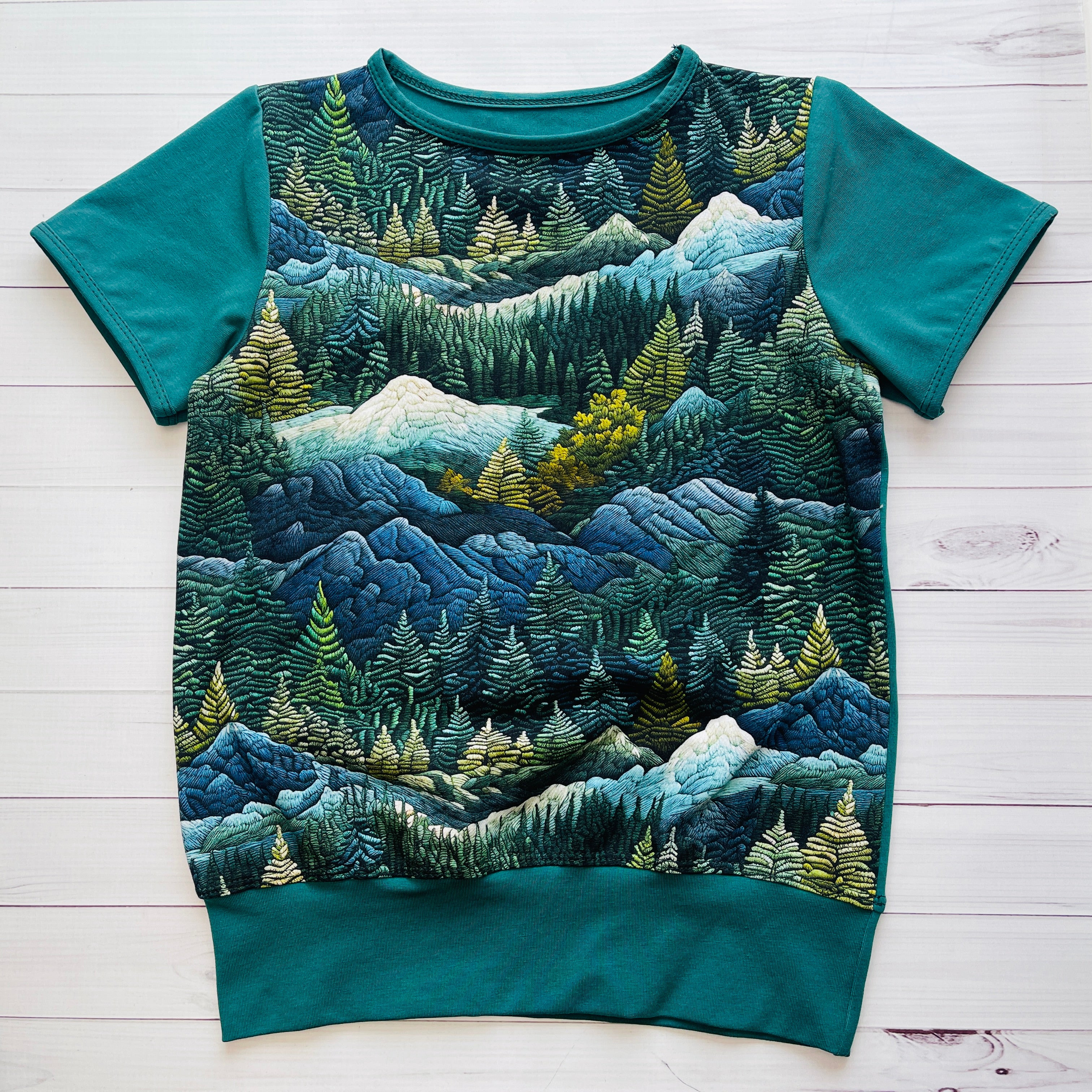 Tapestry Mountains - 4T Short Sleeve - Lilly & Frank