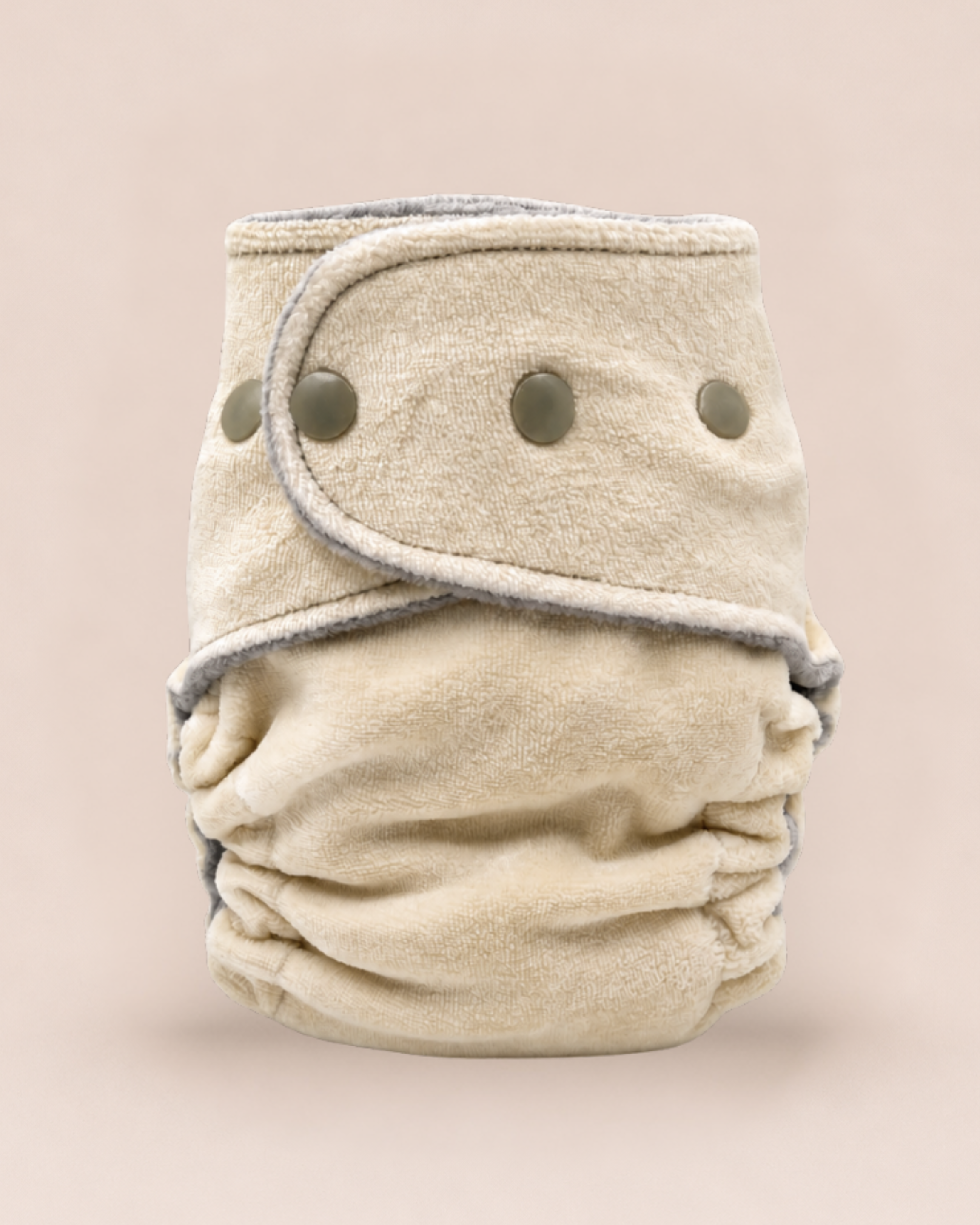 Petite Fitted Cloth Diaper (7-30lbs) - Basalt OBV - Great For Night! by Lilly & Frank