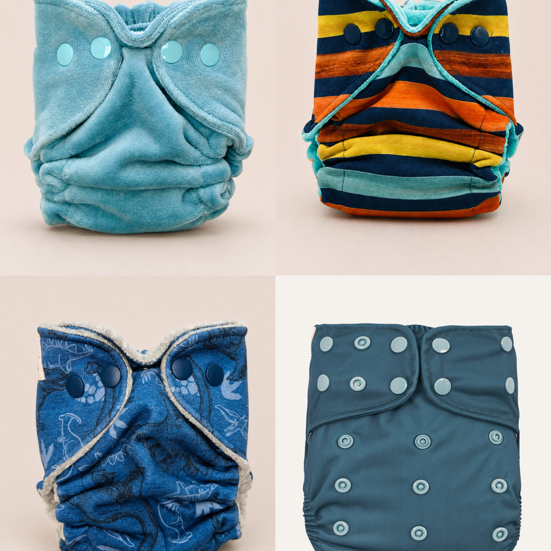 Newborn Fitted Cloth Diaper Bundle by Lilly & Frank