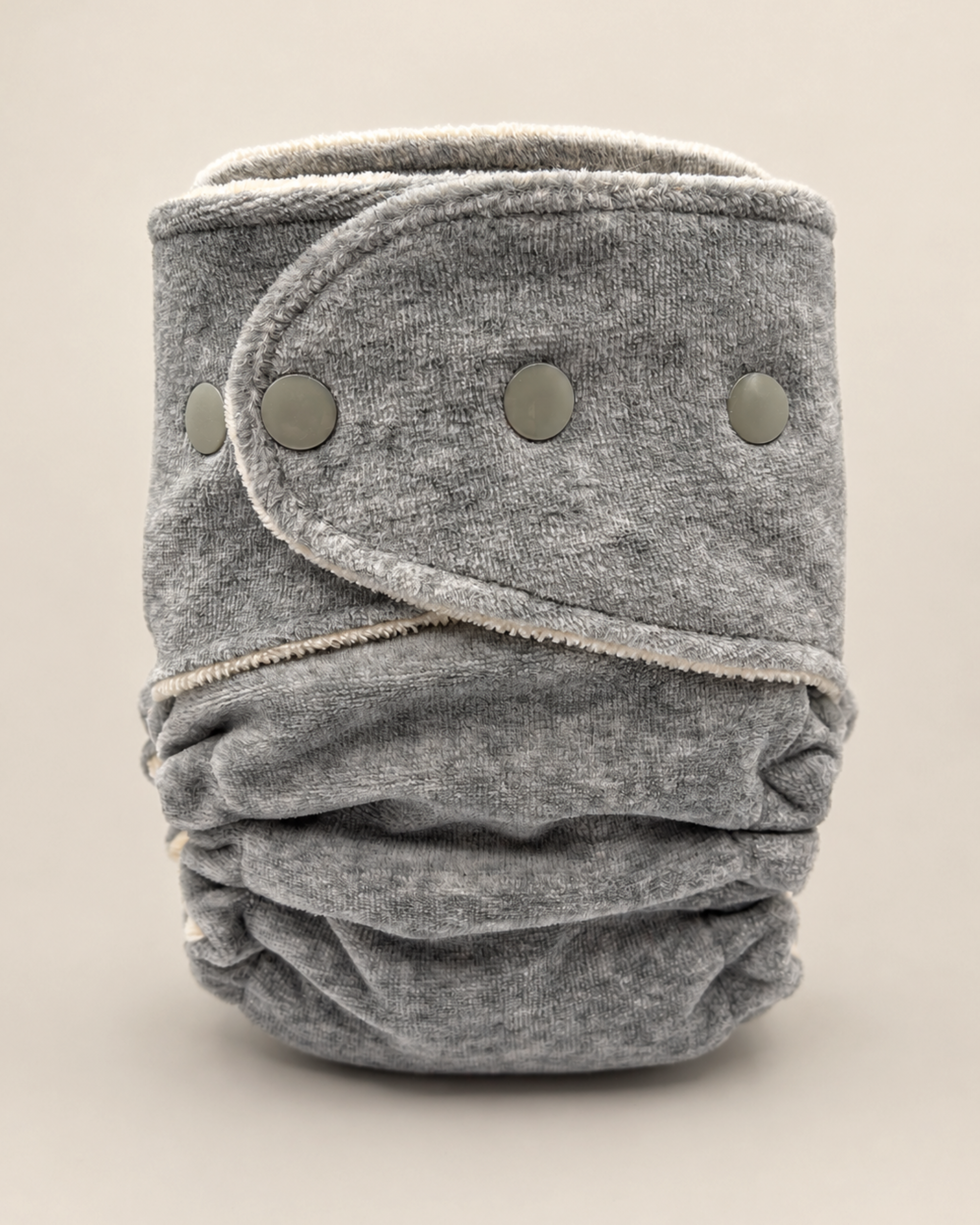 One Size Fitted Cloth Diaper (12-35lbs) - Basalt OBV by Lilly & Frank