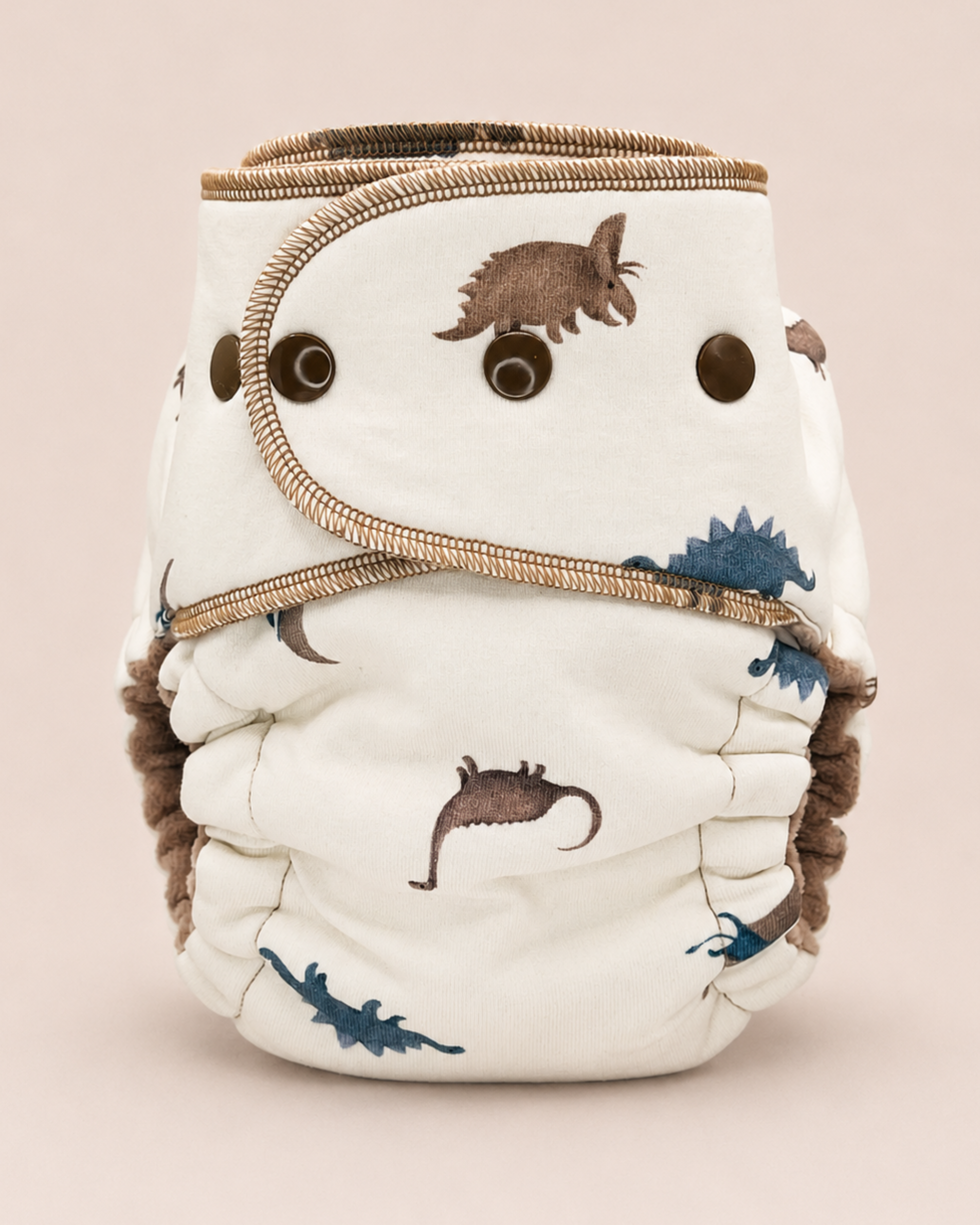 One Size Hybrid Cloth Diaper (12-35lbs) - Little Dinosaurs by Lilly & Frank