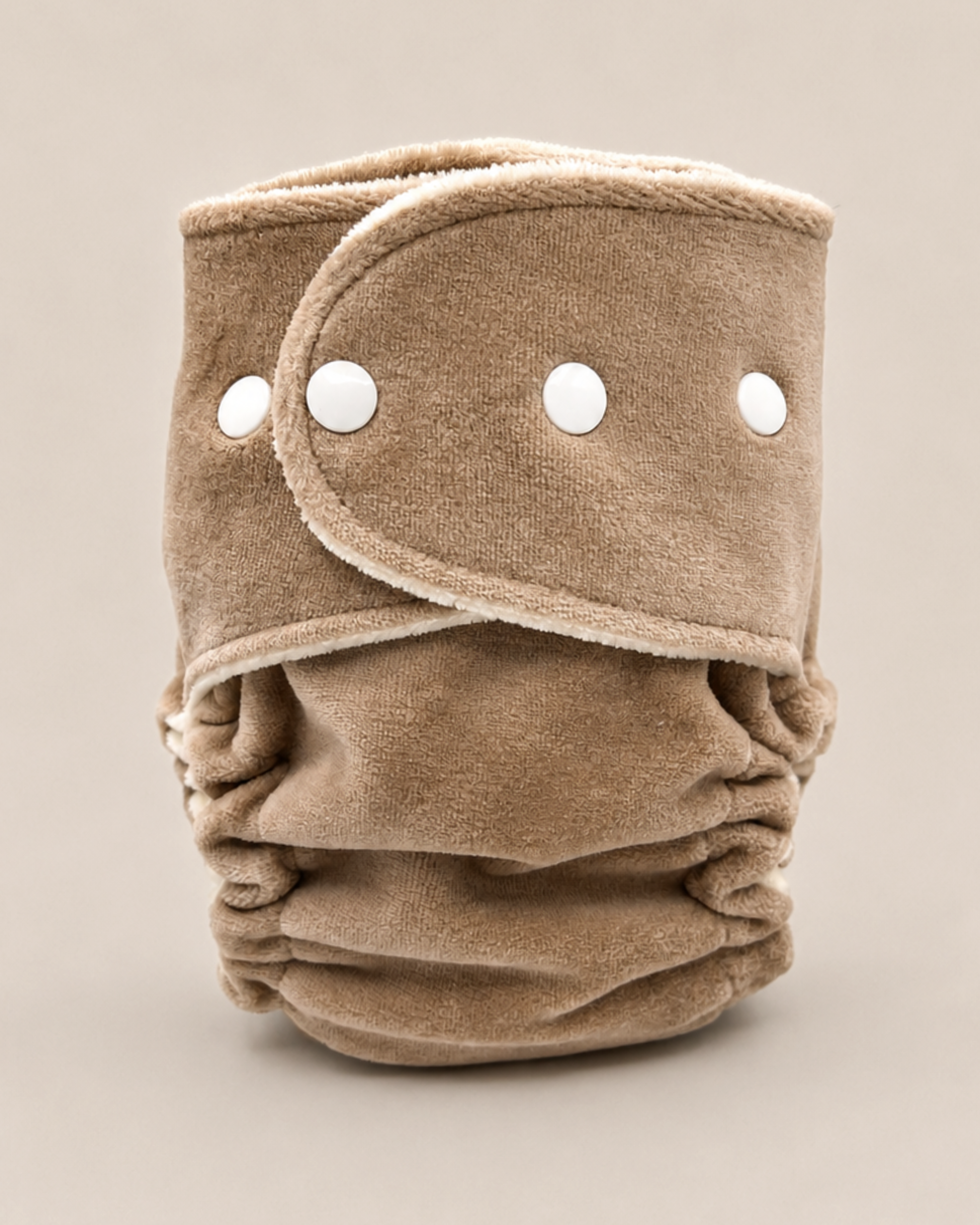 One Size Fitted Cloth Diaper (12-35lbs) - Oak OBV by Lilly & Frank