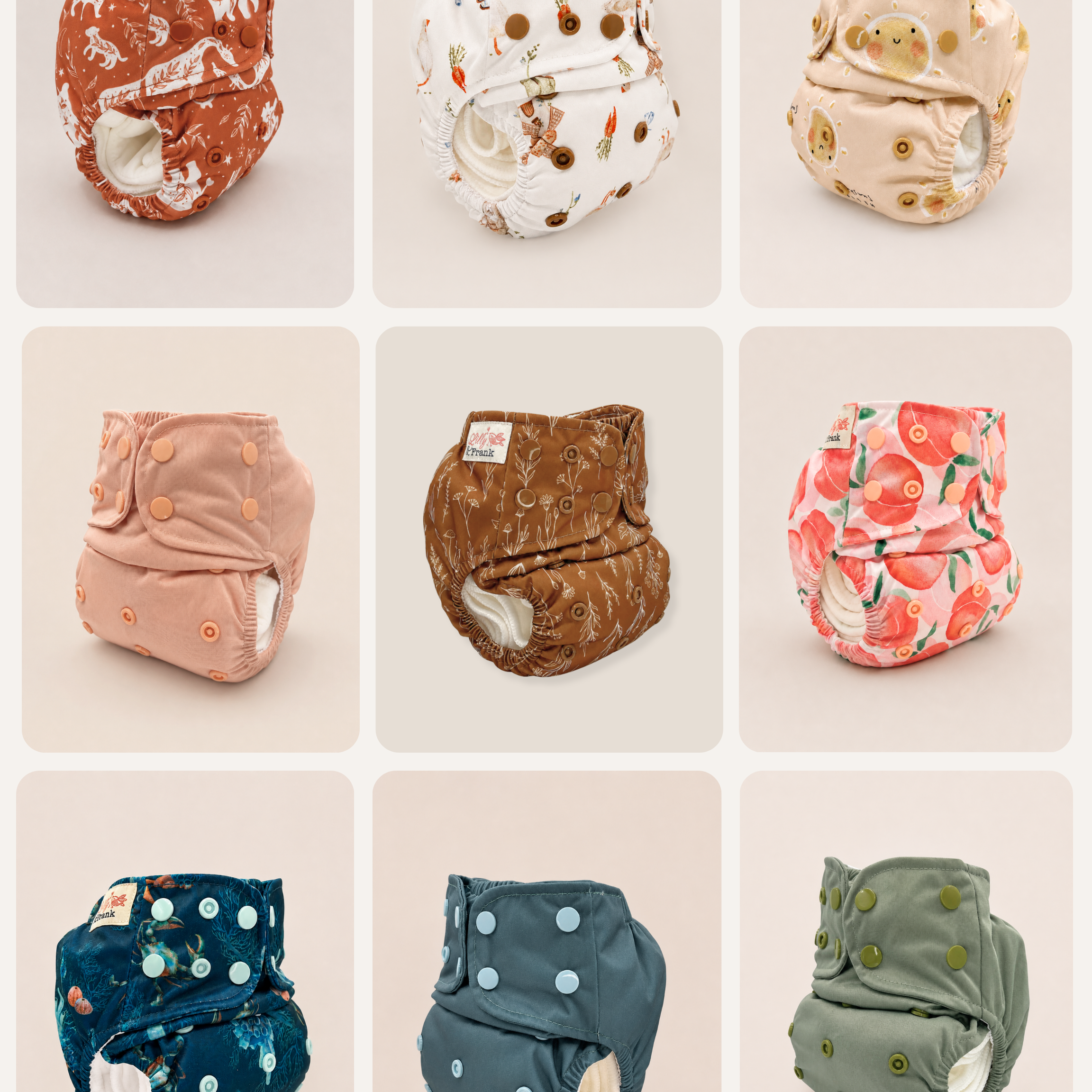 Newborn Cloth Diaper Starter Bundle (0–4 Months)