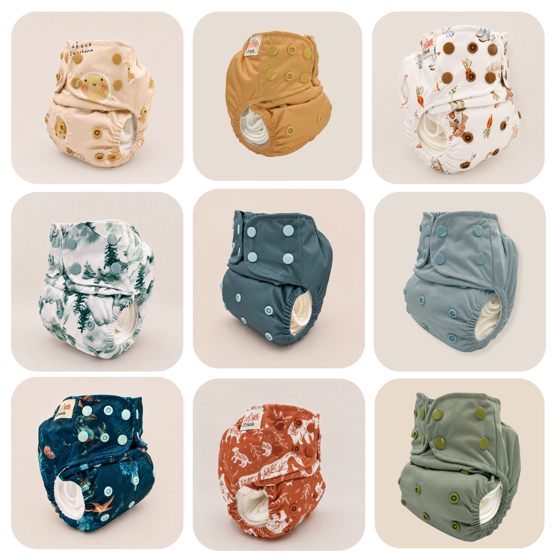 Newborn Cloth Diaper Starter Bundle (0–4 Months)