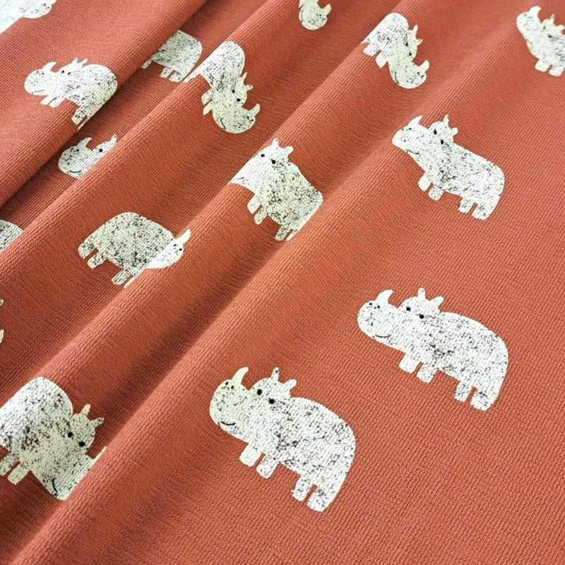 One Size Fitted Cloth Diaper (12-35lbs) - Happy Rhinos -COMING SOON! by Lilly & Frank