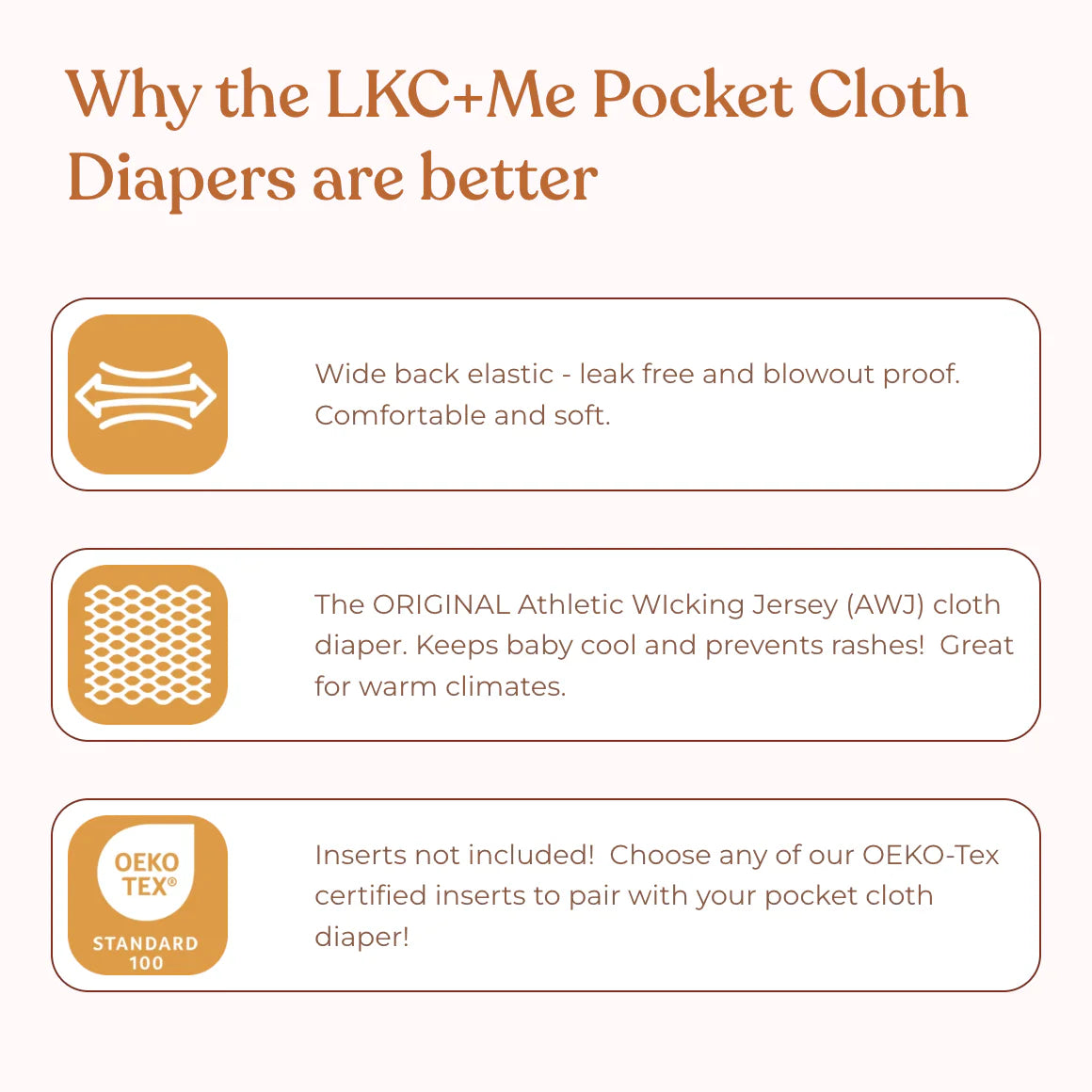 LCK + ME Pocket Diaper - Insert Included - Lilly & Frank