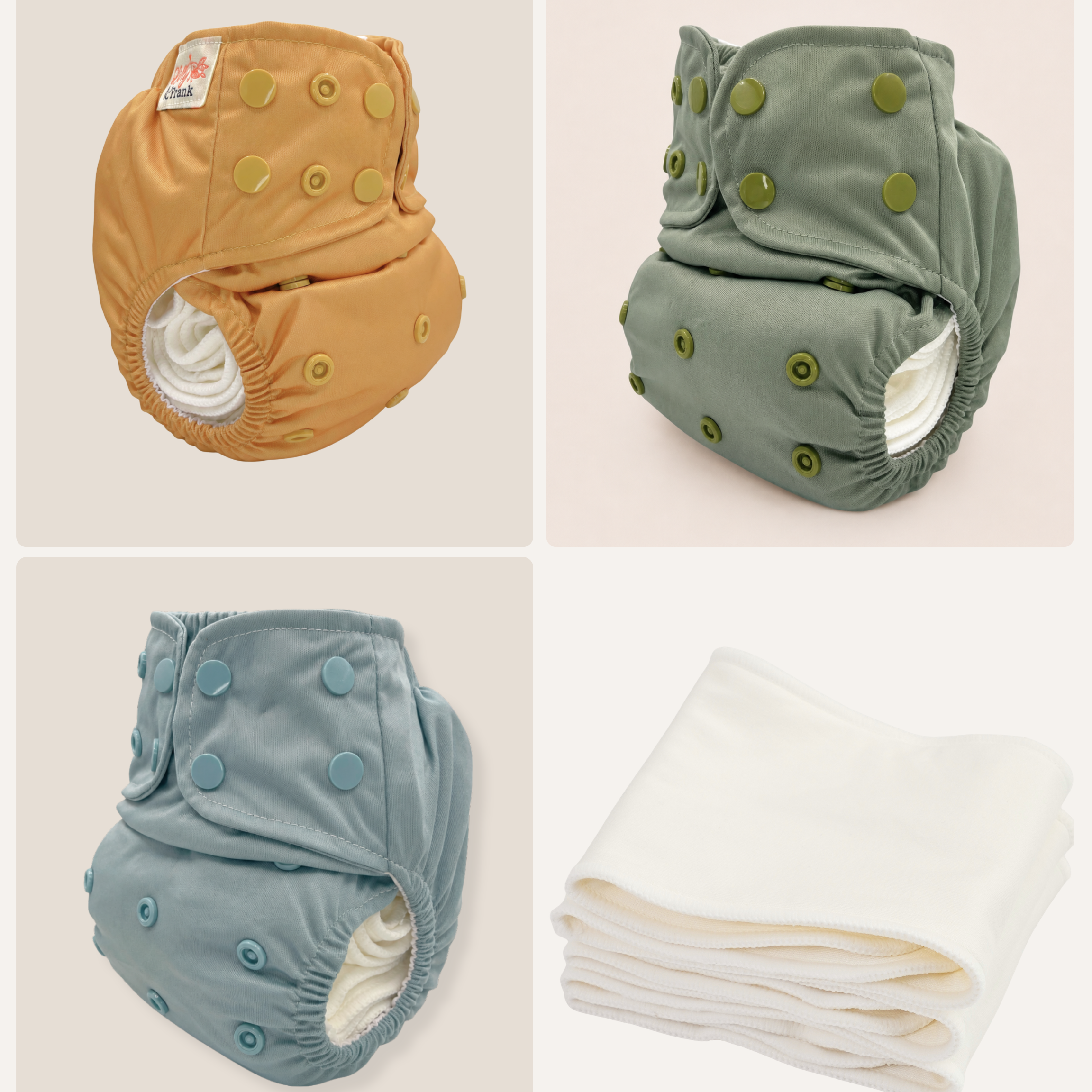 Newborn Cloth Diaper Starter Bundle (0–4 Months)