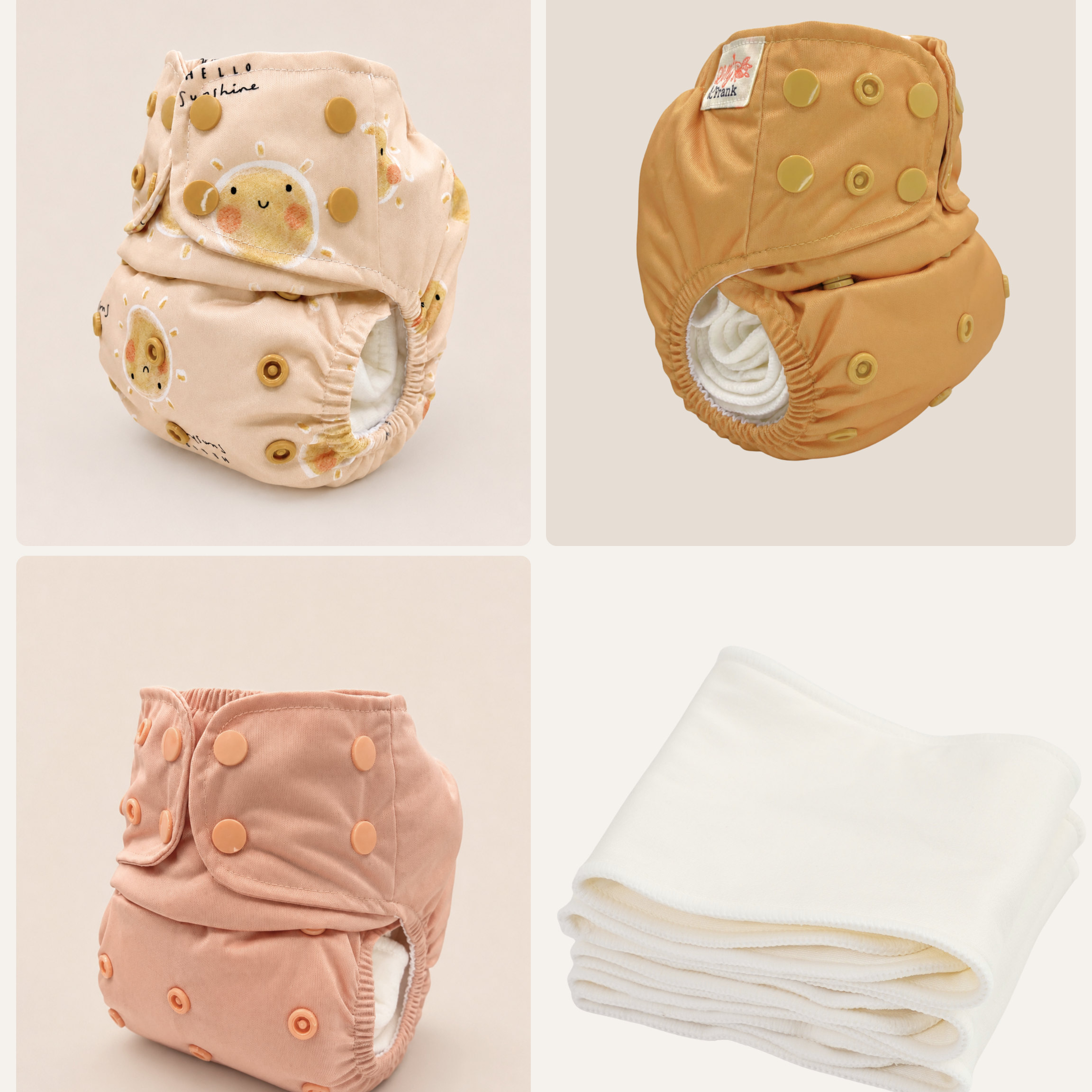 Newborn Cloth Diaper Starter Bundle (0–4 Months)