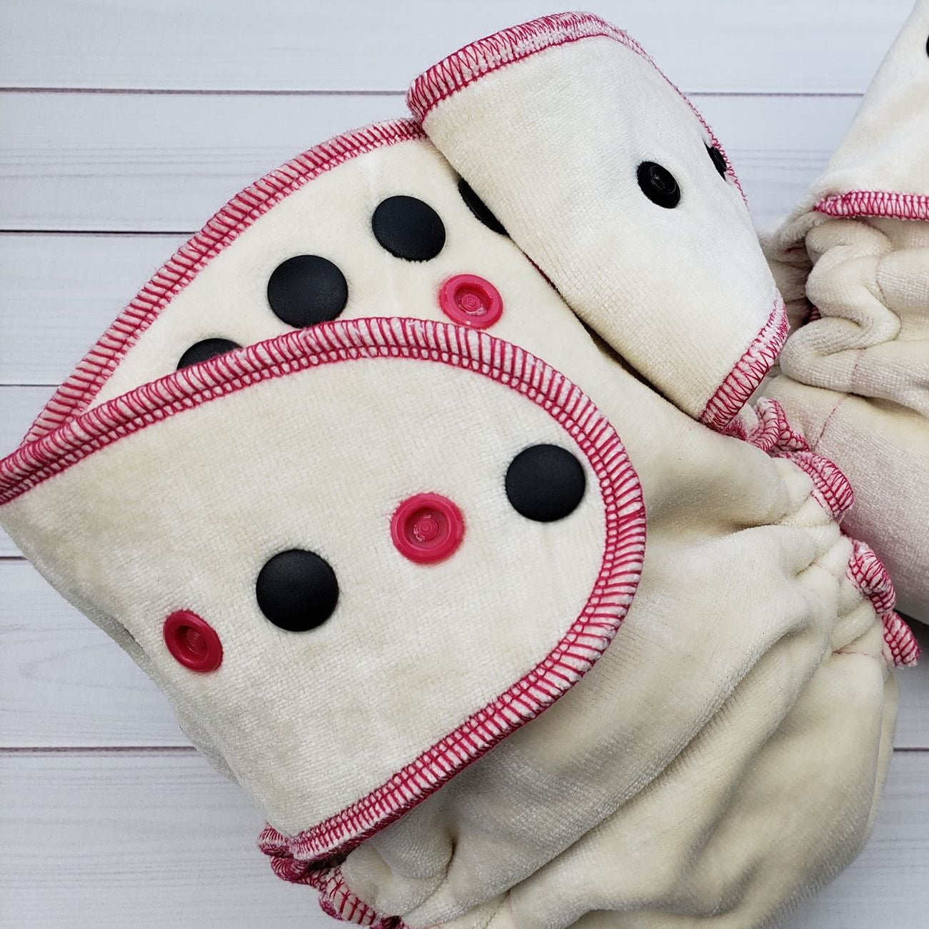 One Size Fitted Cloth Diaper - Organic Bamboo Velour - Made To Order by Lilly & Frank