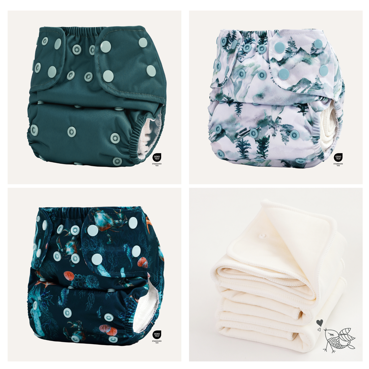 all in two cloth diaper starter bundle canada