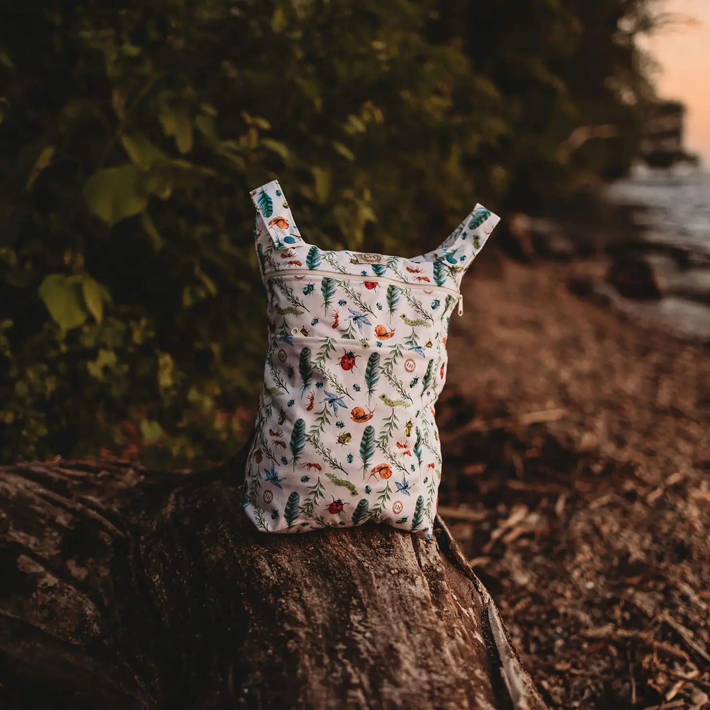 Lighthouse Kids Co. Wet Bag Med Wet Bag - Two Pocket Lighthouse Kids - Medium Wet Bag - Two Pocket - Caterpillar