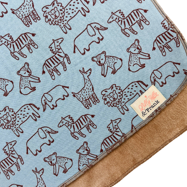 Lilly & Frank Burp Cloths At The Zoo Burp Cloth