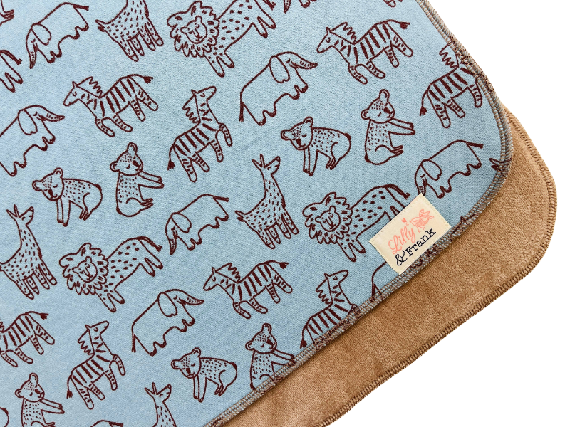 Lilly & Frank Burp Cloths At The Zoo Burp Cloth