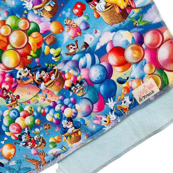 Lilly & Frank Burp Cloths Balloon Race Burp Cloth
