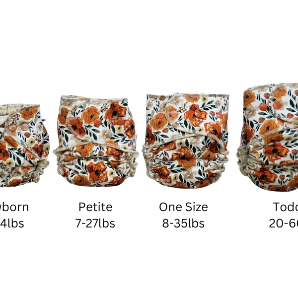 Lilly & Frank Fitted Cloth Diaper Petite Cloth Diaper - Hybrid - Classic Serged