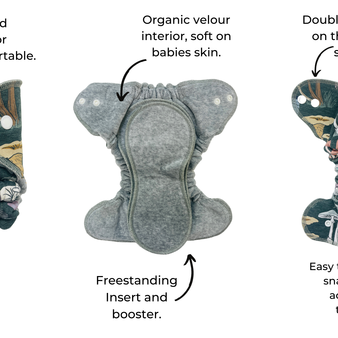 Lilly & Frank Newborn Cloth Diaper Newborn Cloth Diaper - Fitted - Comfort Serged