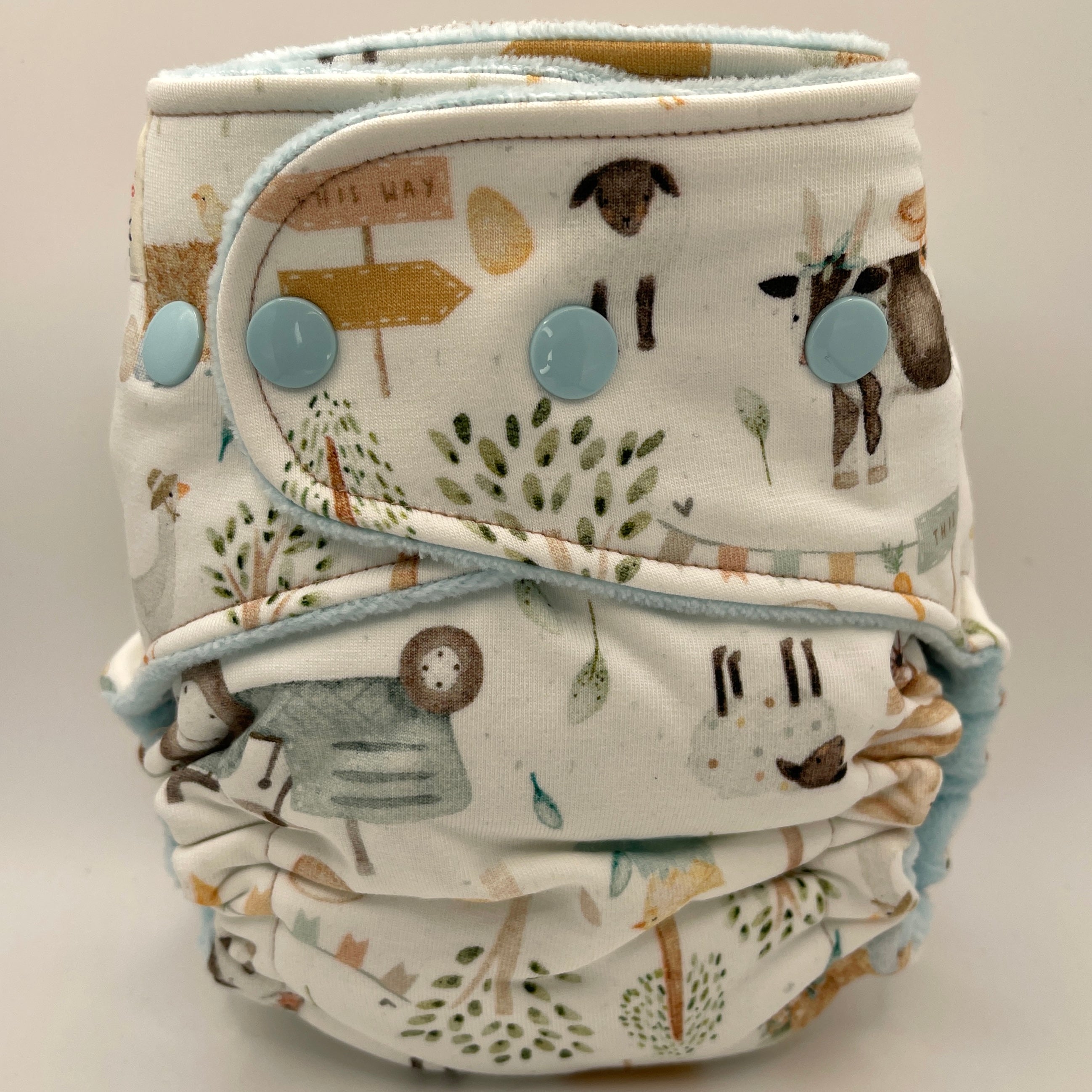 Petite Fitted Cloth Diaper (7-30lbs) - County Fair by Lilly & Frank