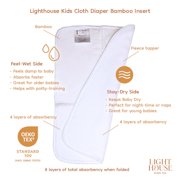 8-Layer Bamboo Bookfold Insert - Lilly & Frank