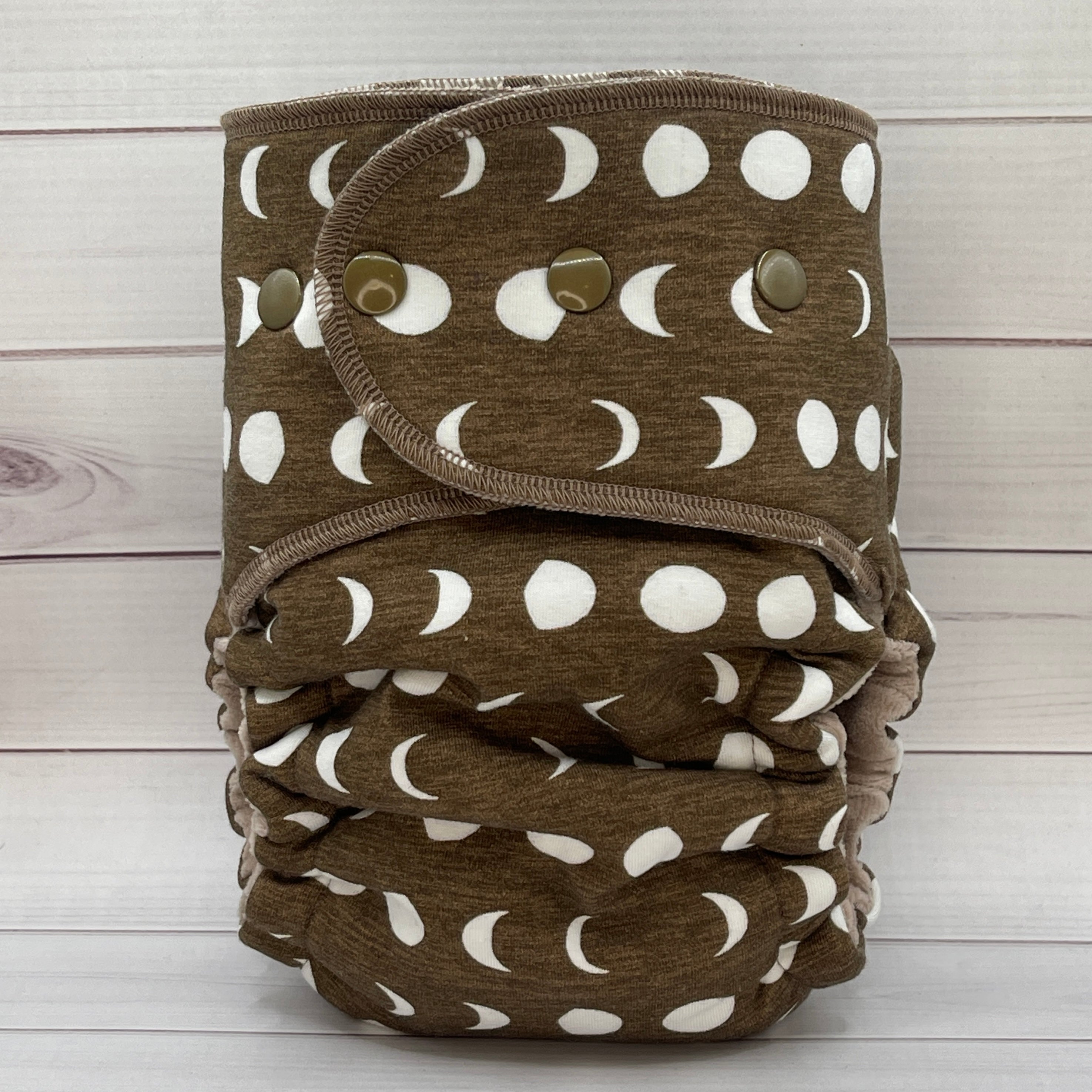 Toddler Fitted Cloth Diaper (20-60lbs) - Crescent Moon by Lilly & Frank