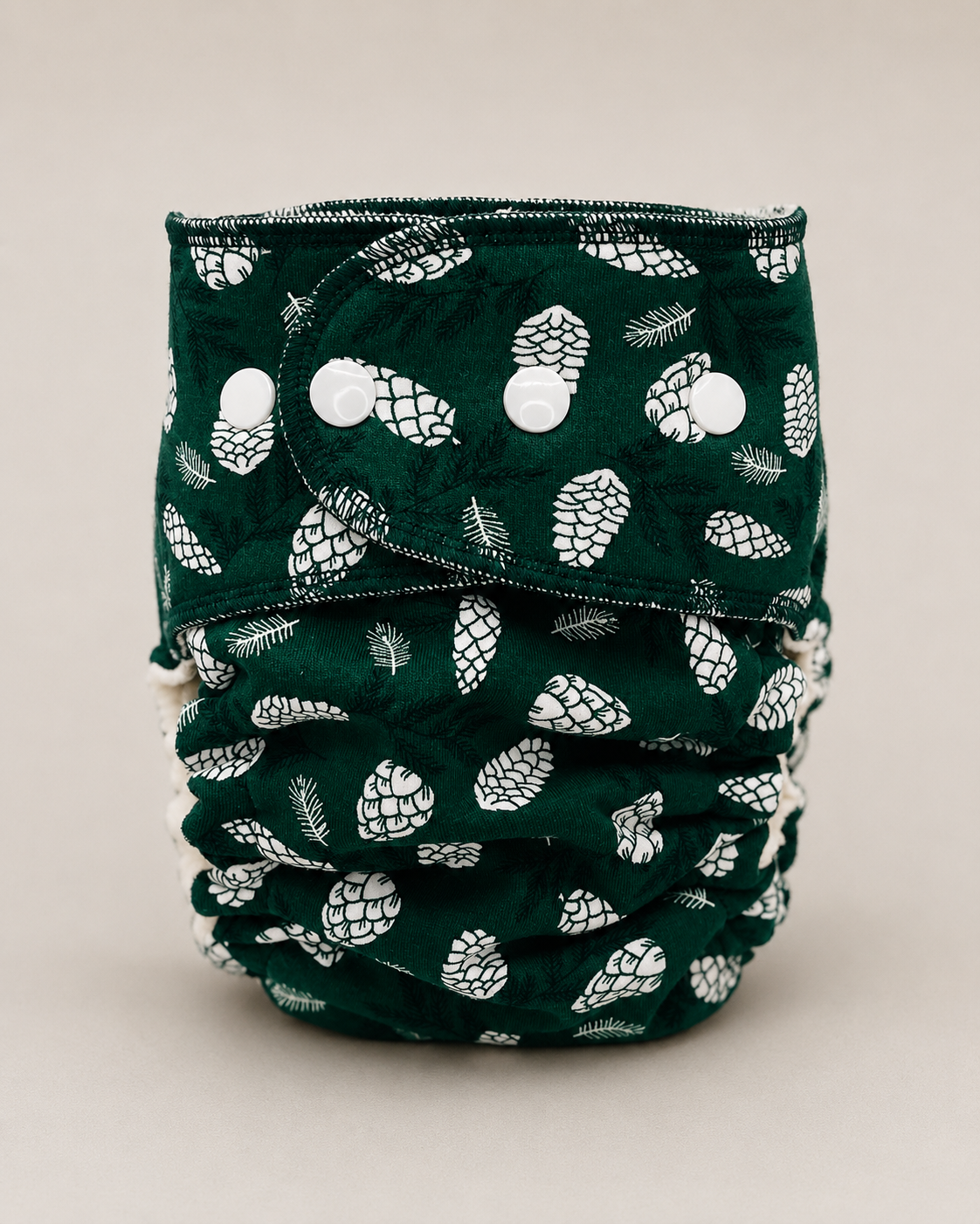 Toddler Fitted Cloth Diaper (20-60lbs) - Frosted Evergreen by Lilly & Frank