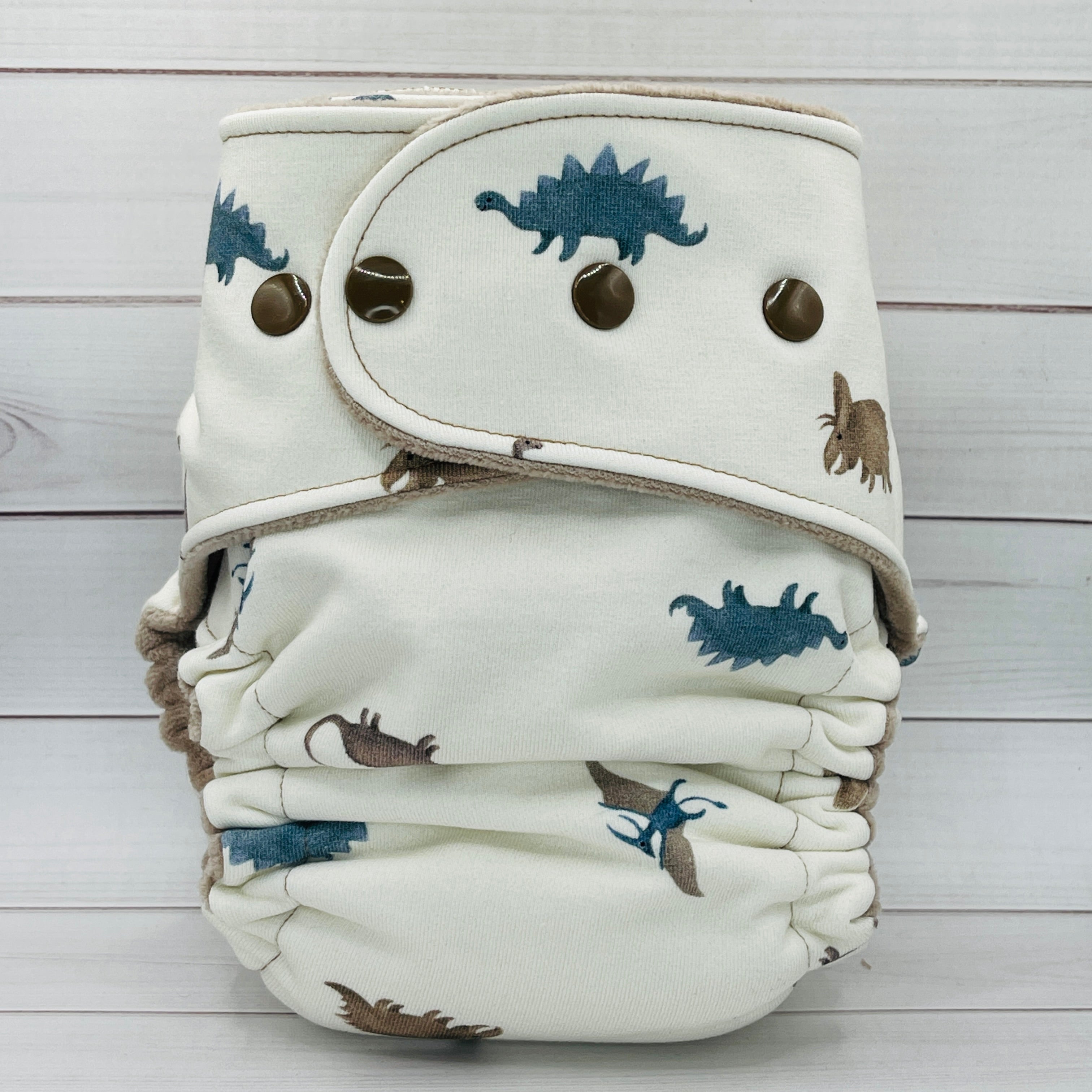 Toddler Fitted Cloth Diaper (20-60lbs) - Little Dinosaurs by Lilly & Frank