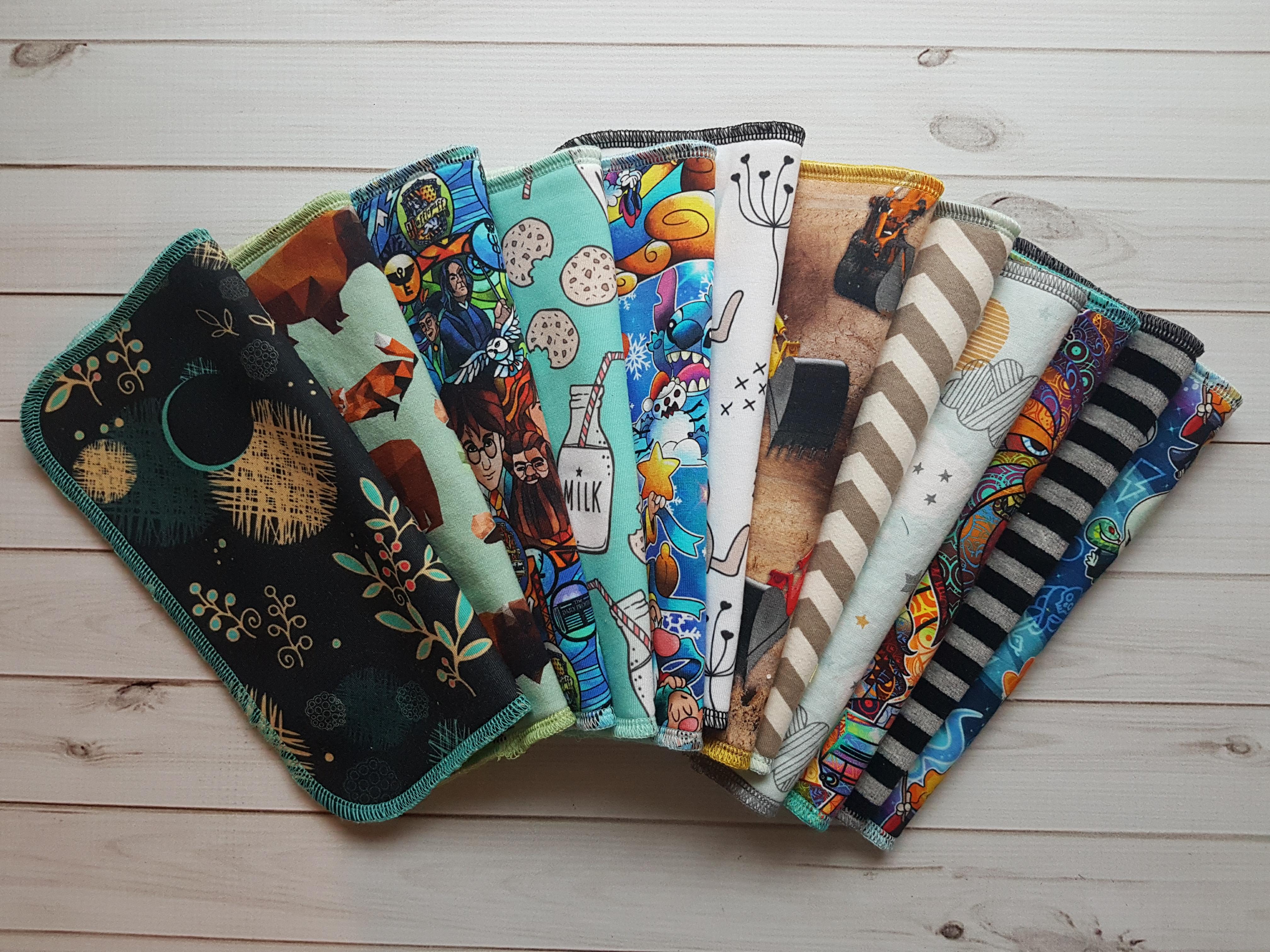 Lilly & Frank Wipes Blues/Greens & Neutrals Cloth Wipes