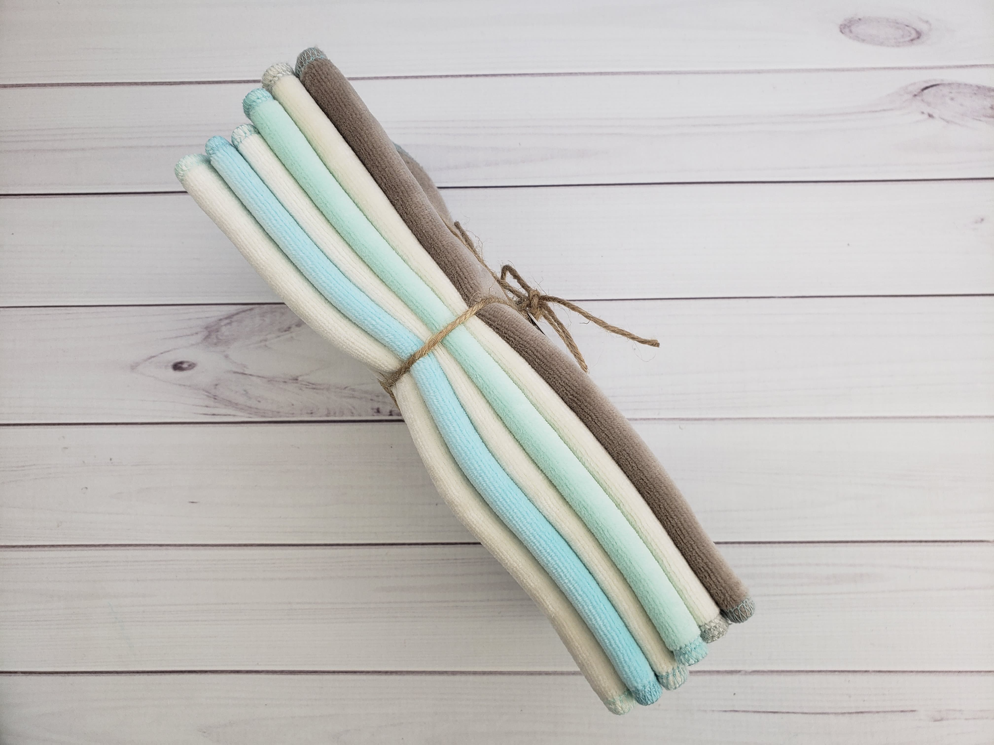 Lilly & Frank Wipes Neutral Mix (no pinks & purples) Organic Velour Full Size Wipes