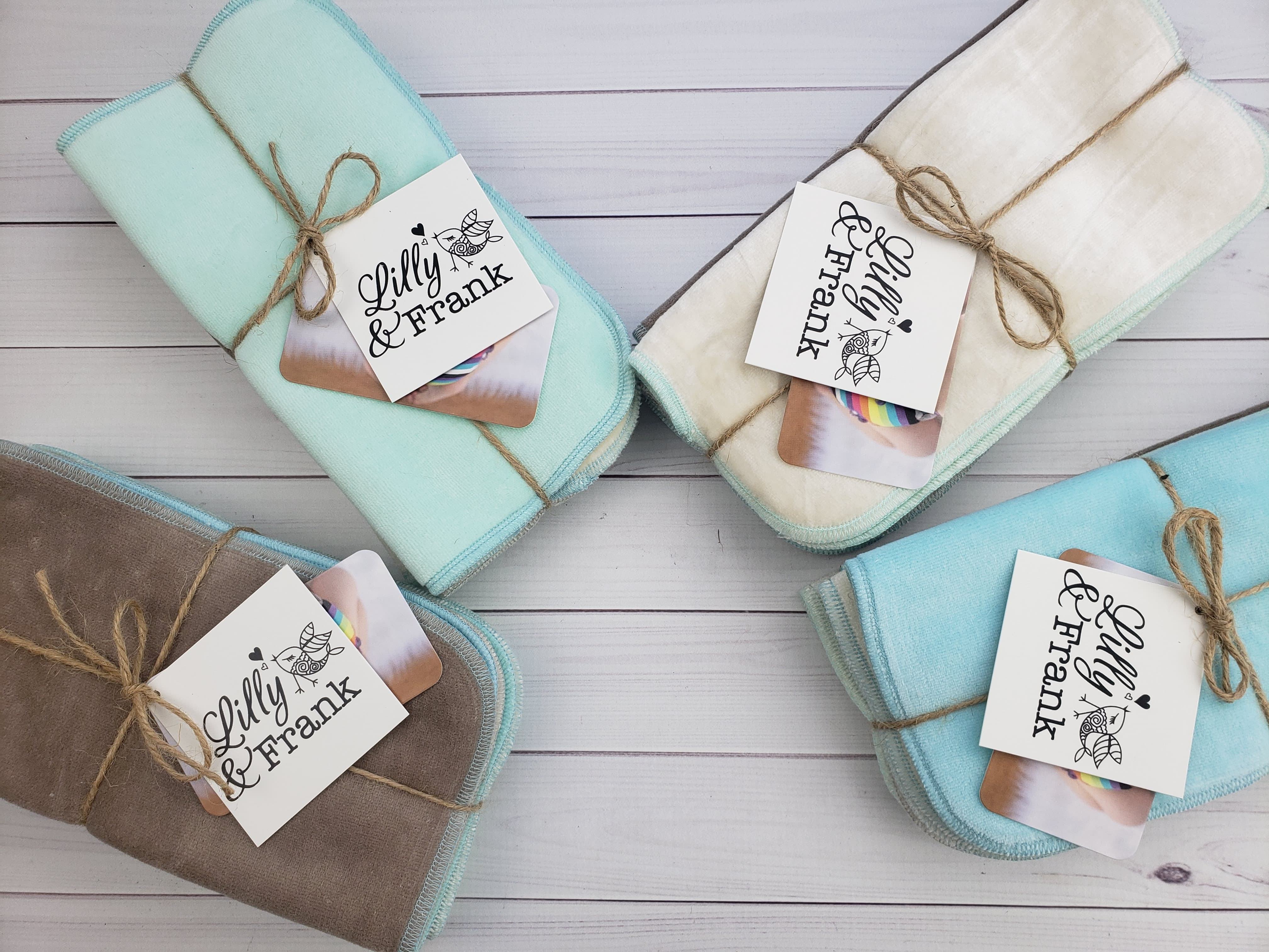 Lilly & Frank Wipes Organic Velour Full Size Wipes