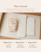 All-In-Two Cloth Diaper (6–35 lbs) – Sagebrush by Lilly & Frank 