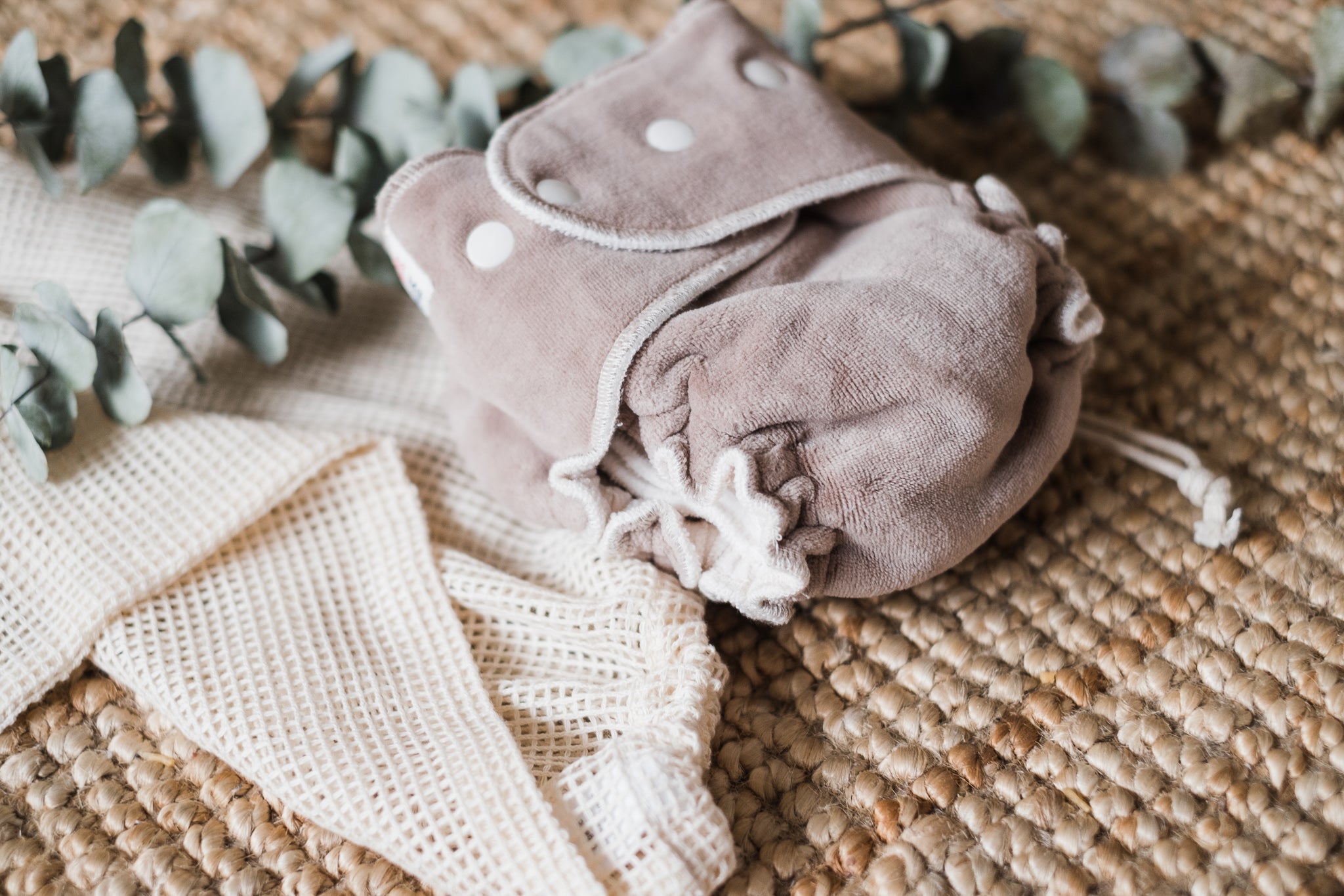 One Size Fitted Cloth Diaper - Organic Bamboo Velour - Made To Order by Lilly & Frank 