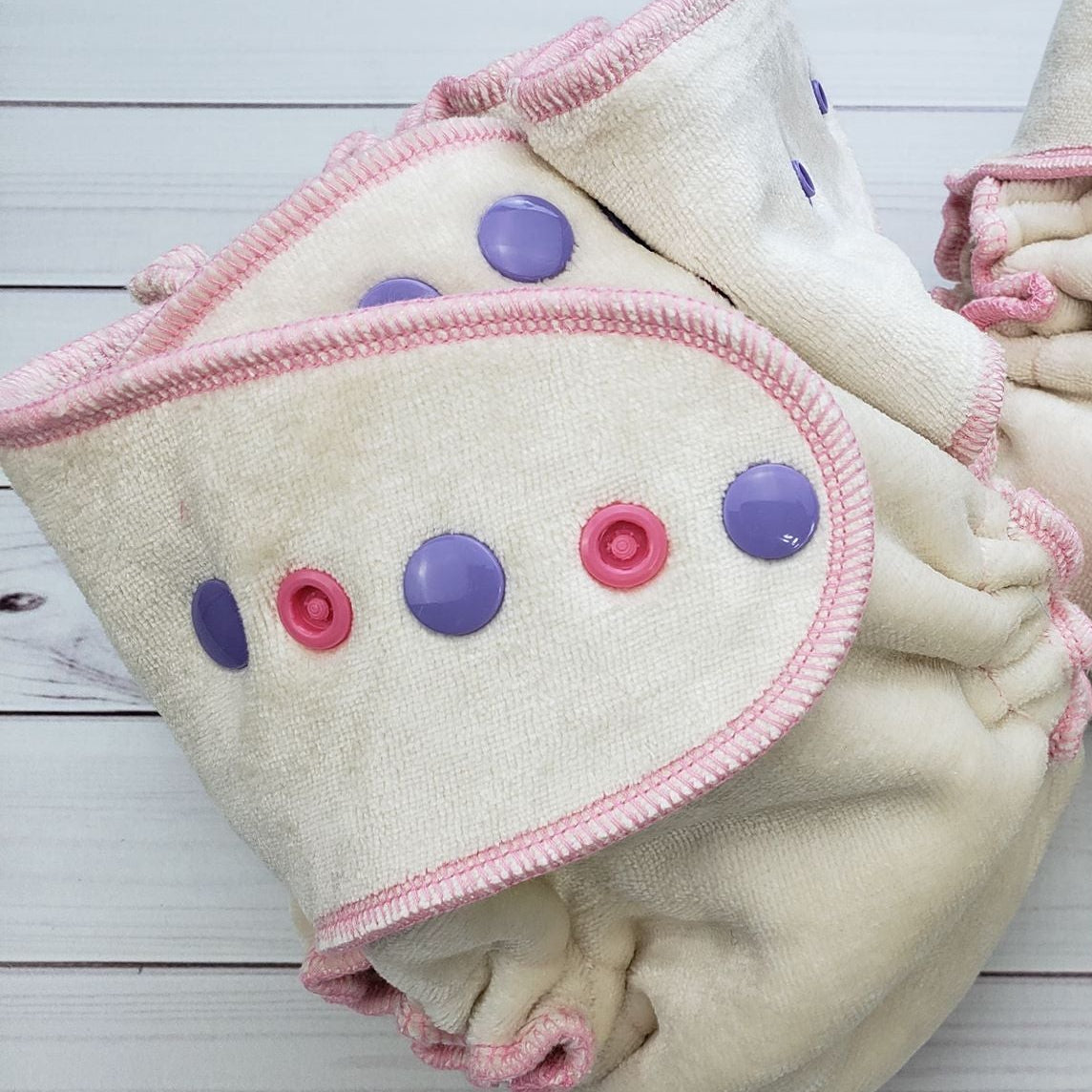 Toddler Fitted Cloth Diaper - Organic Bamboo Velour - Made To Order by Lilly & Frank 