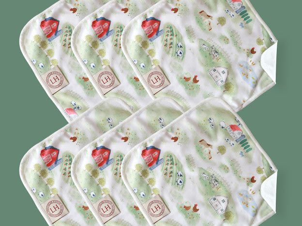 AWJ Cloth Wipes - 6 Pack - Lilly & Frank 