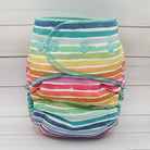 One Size Fitted Cloth Diaper (12-35lbs) - Prism Drift - Lilly & Frank 