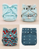 Newborn Fitted Cloth Diaper Bundle by Lilly & Frank 