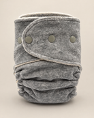 One Size Fitted Cloth Diaper (12-35lbs) - Basalt OBV by Lilly & Frank 