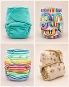 One Size Fitted Cloth Diaper Bundle by Lilly & Frank 