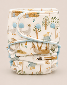 One Size Fitted Cloth Diaper (12-35lbs) - County Fair by Lilly & Frank 