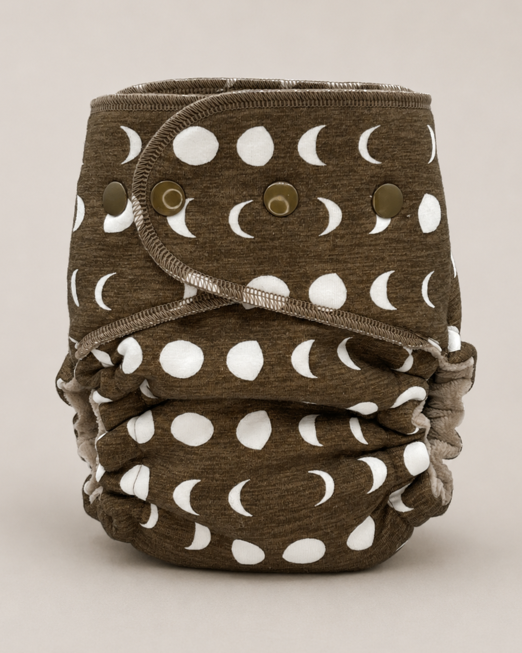 One Size Hybrid Cloth Diaper (12-35lbs) - Crescent Moon by Lilly & Frank 