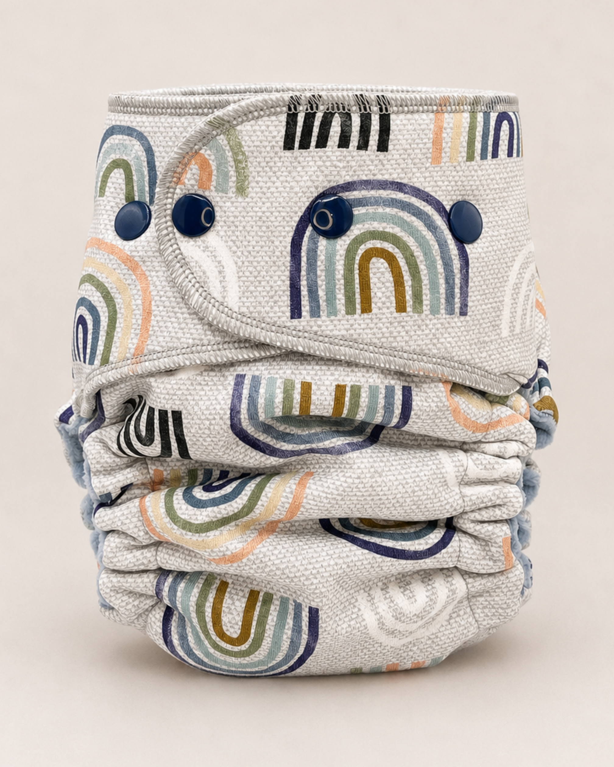 One Size Fitted Cloth Diaper (12-35lbs) - Little Arches by Lilly & Frank 