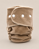 One Size Fitted Cloth Diaper (12-35lbs) - Oak OBV by Lilly & Frank 