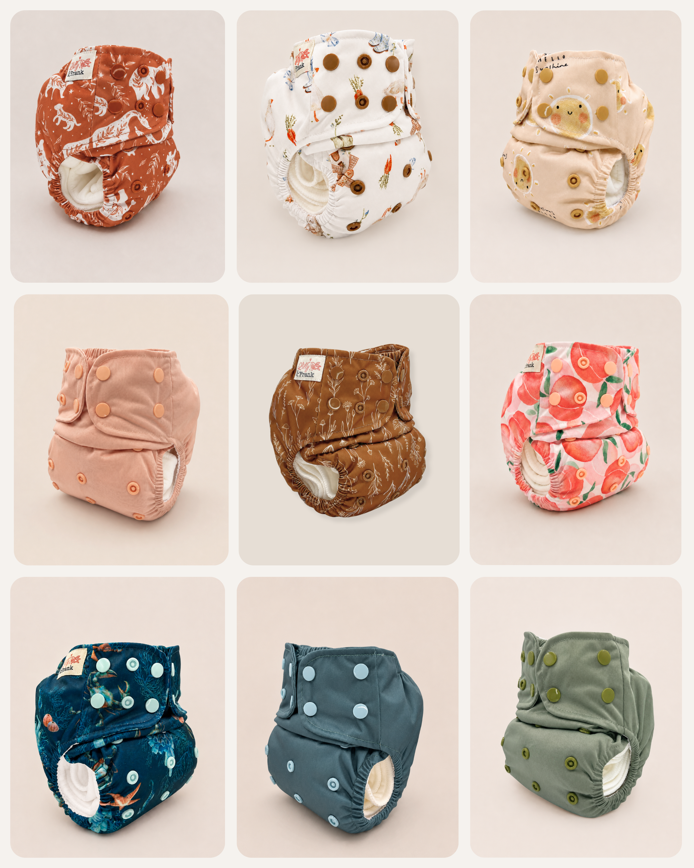 Newborn Cloth Diaper Starter Bundle (0–4 Months)