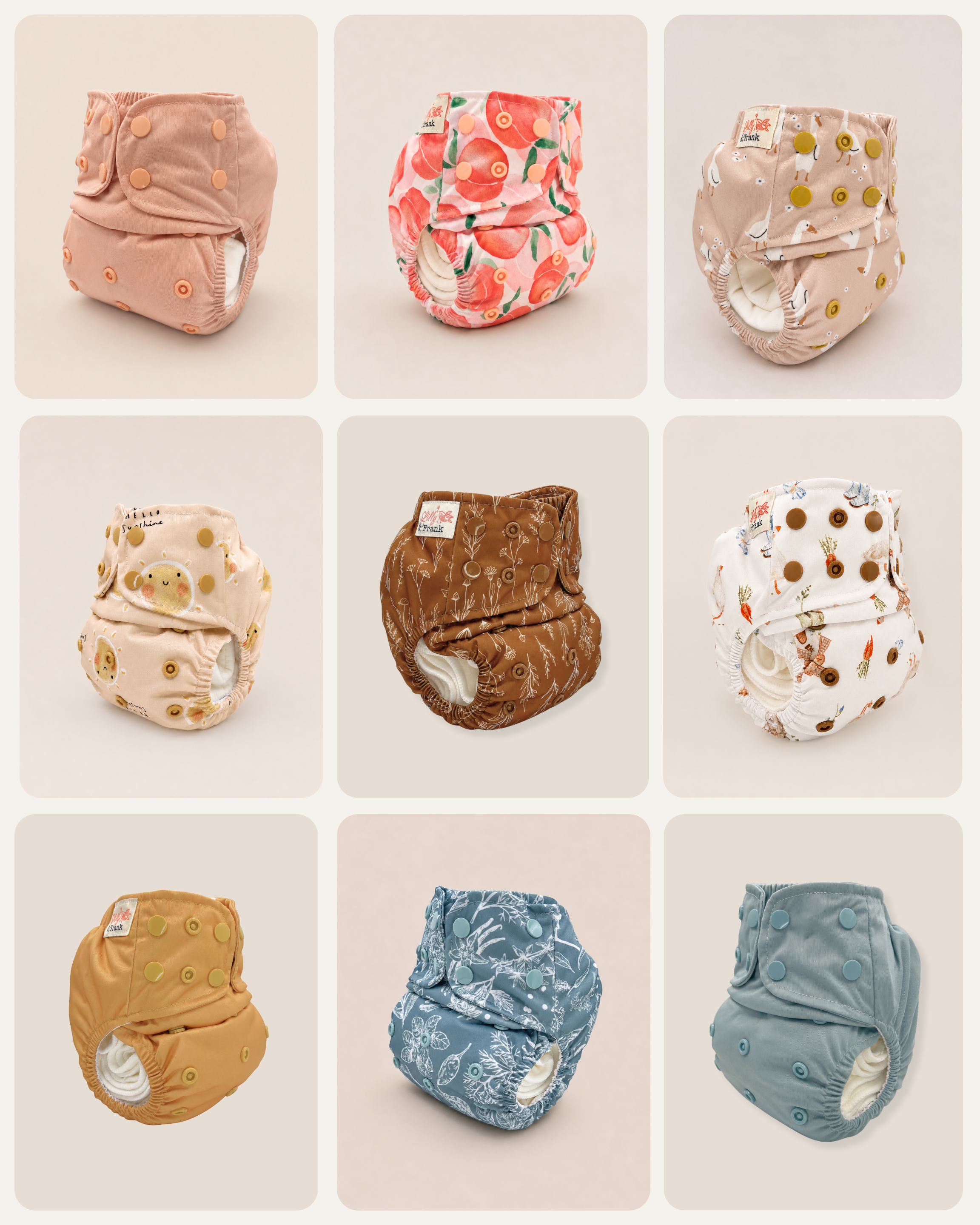 Newborn Cloth Diaper Starter Bundle (0–4 Months)