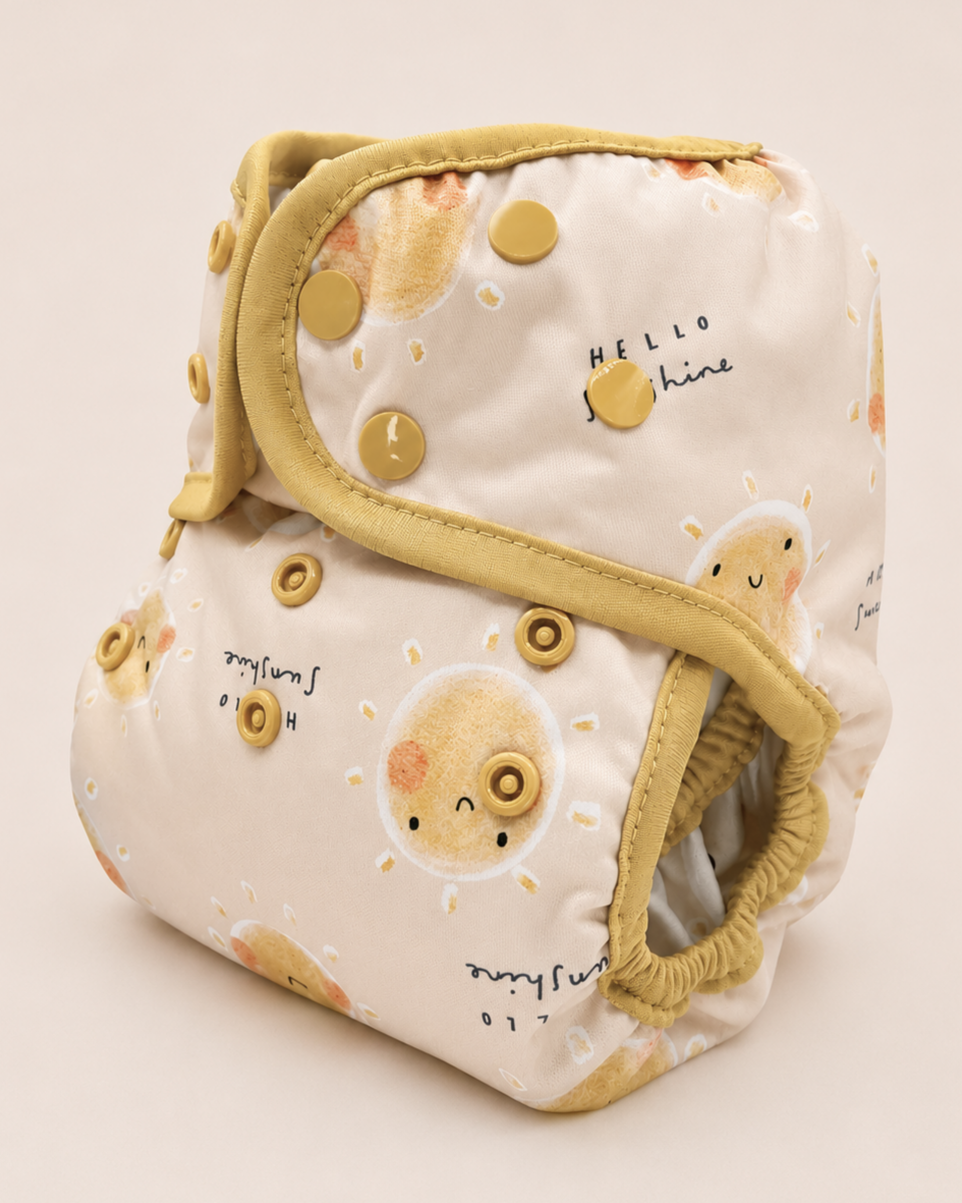 Double Gusset Diaper Cover - Hello Sunshine Toddler (20-55lbs+) by Lilly & Frank 
