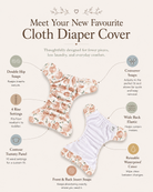 One Size Cloth Diaper Cover - (6-35lbs) by Lilly & Frank 